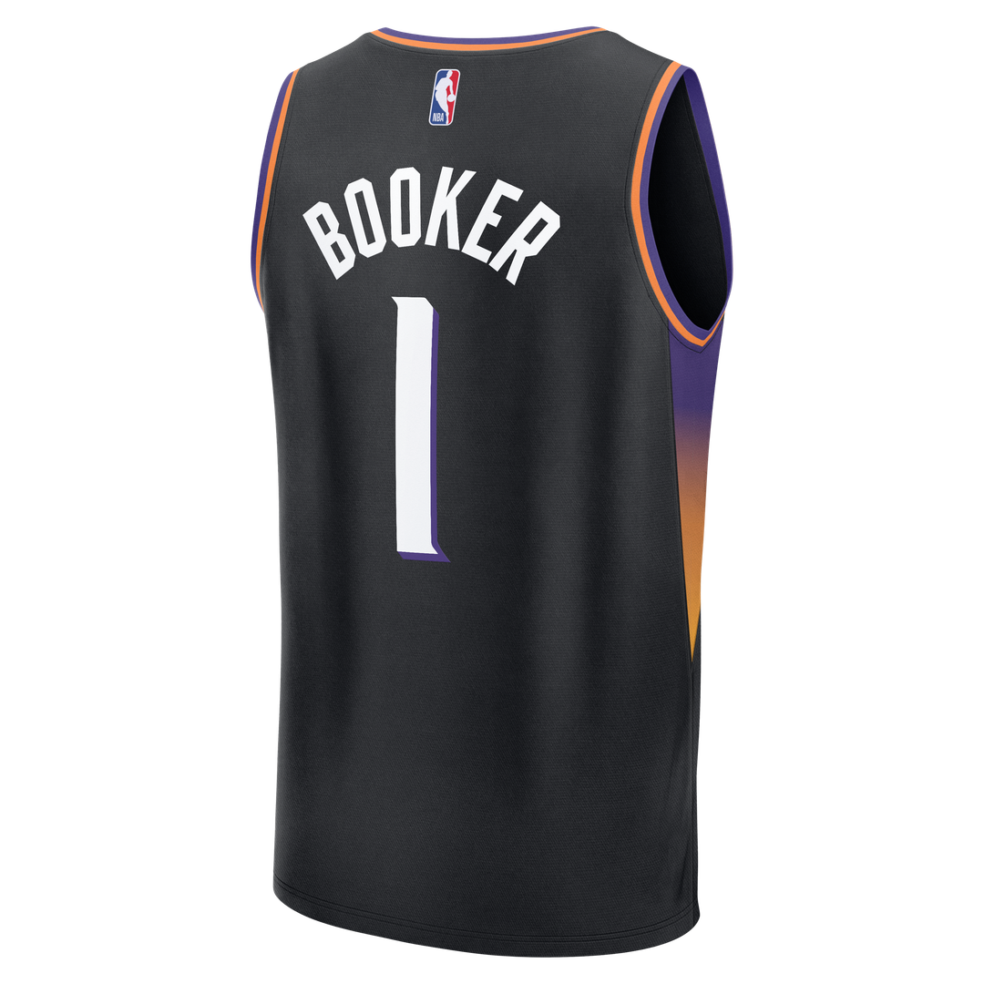 Devin Booker | Phoenix Suns | Youth Fast Break Jersey - Statement Edition - Black