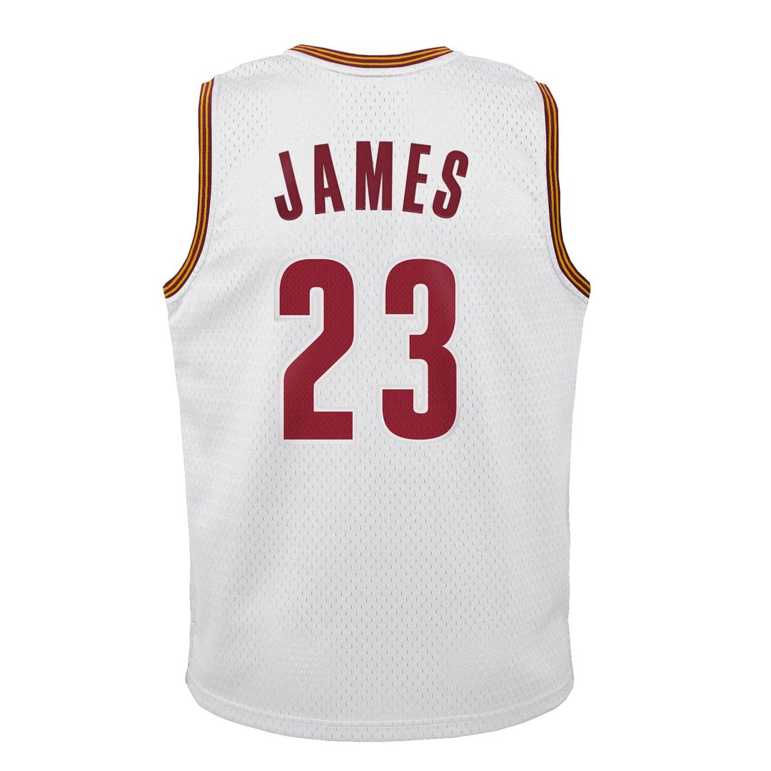 LeBron James | Cleveland Cavaliers | Youth 2015 - 16 Hardwood Classics Swingman Throwback Home Jersey - White