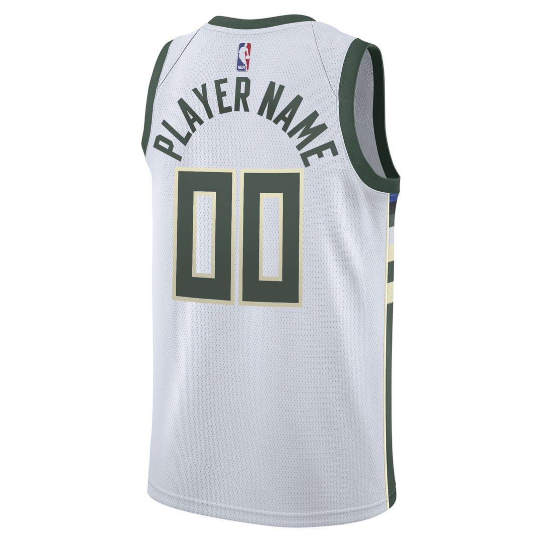 Milwaukee Bucks | 2020/21 Swingman Custom Jersey - Association Edition - White