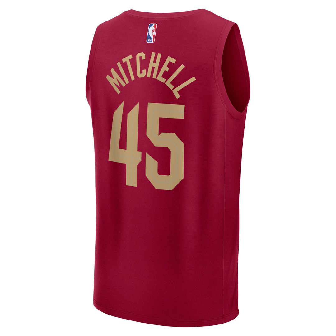 Donovan Mitchell | Cleveland Cavaliers | Youth Fast Break Replica Player Jersey - Icon Edition - Wine