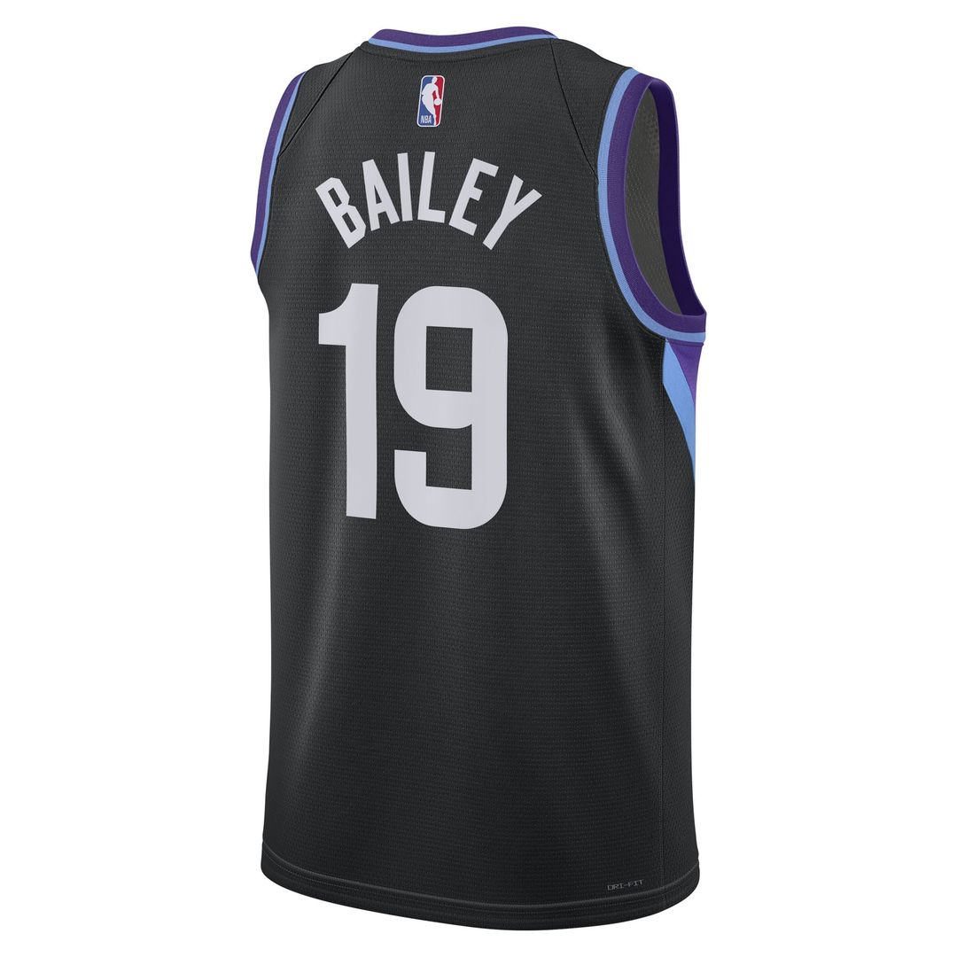 Ace Bailey | Utah Jazz | Unisex Swingman Player Jersey - Statement Edition - Black
