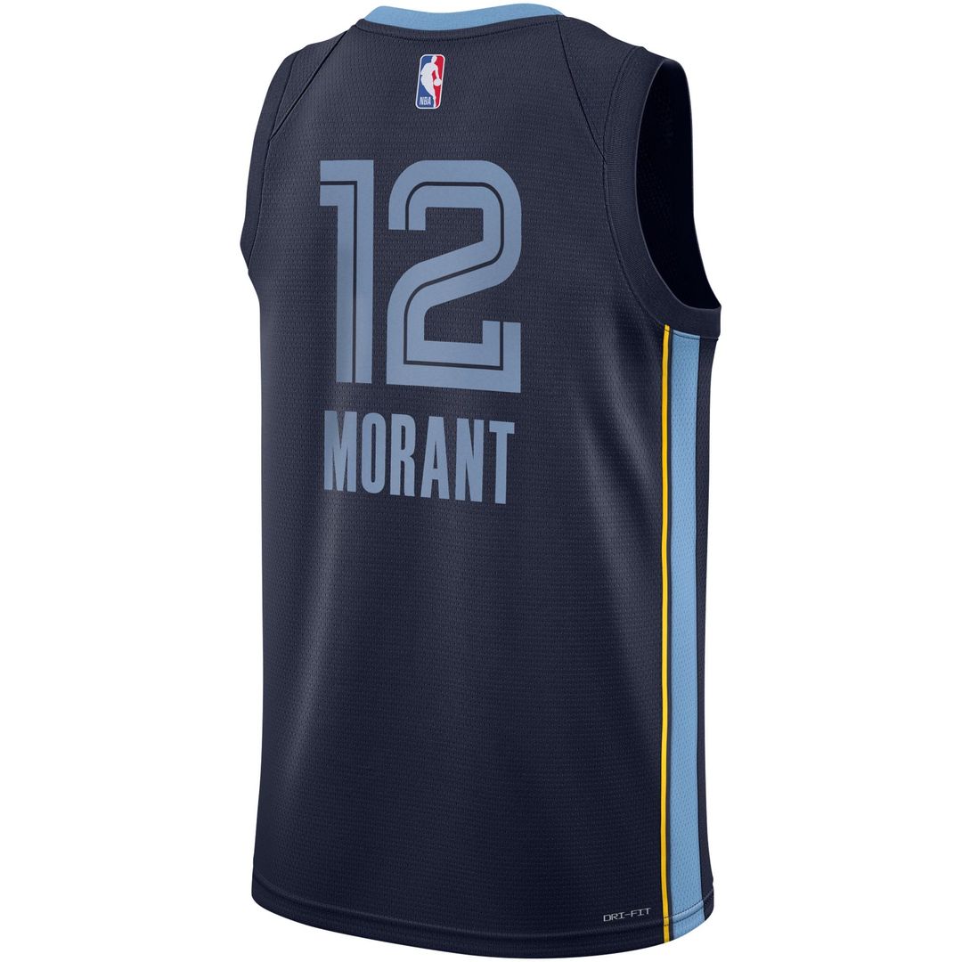 Ja Morant | Memphis Grizzlies | Youth Swingman Jersey - Icon Edition - Navy