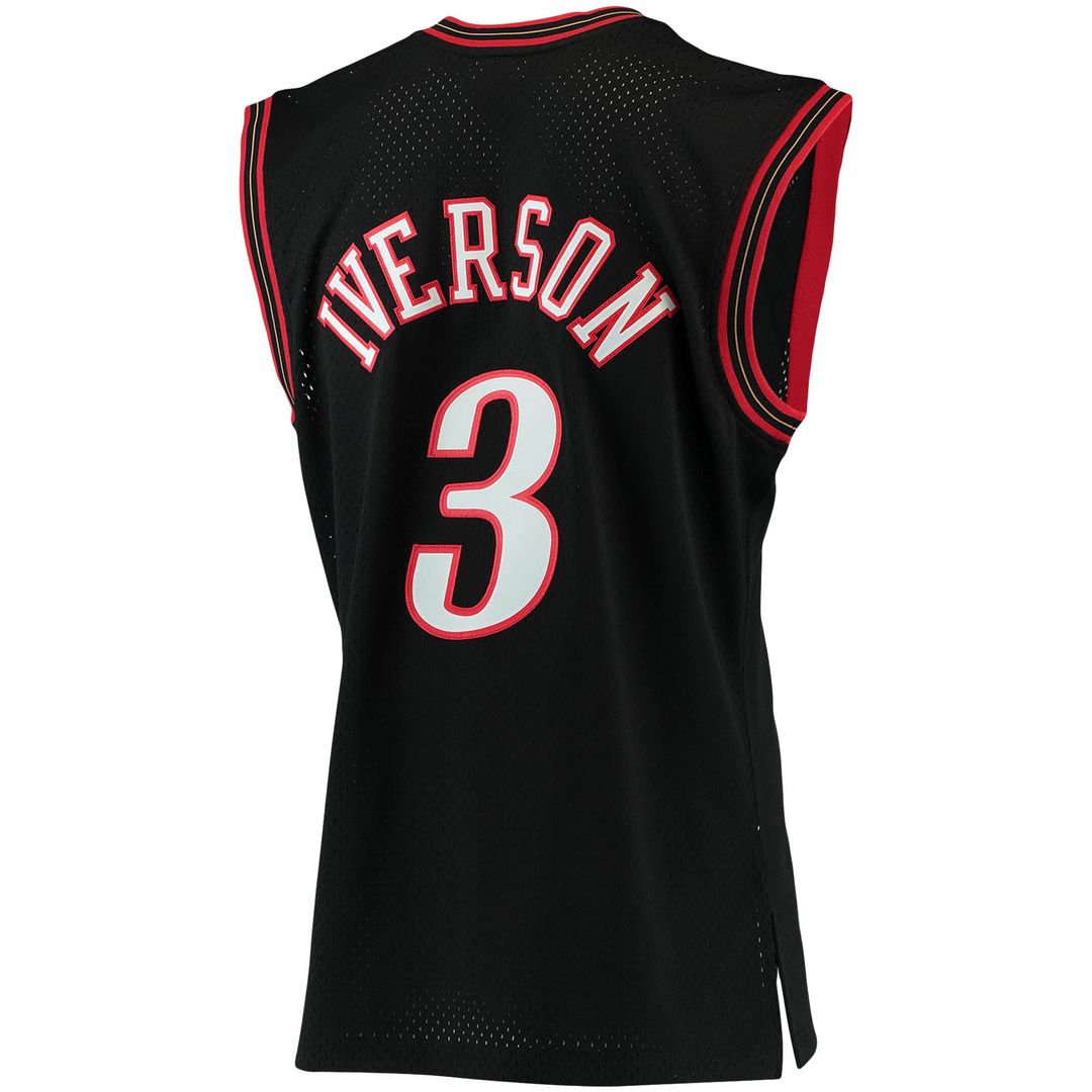Allen Iverson | Philadelphia 76ers | 1996/97 Big & Tall Hardwood Classics Swingman Jersey - Red