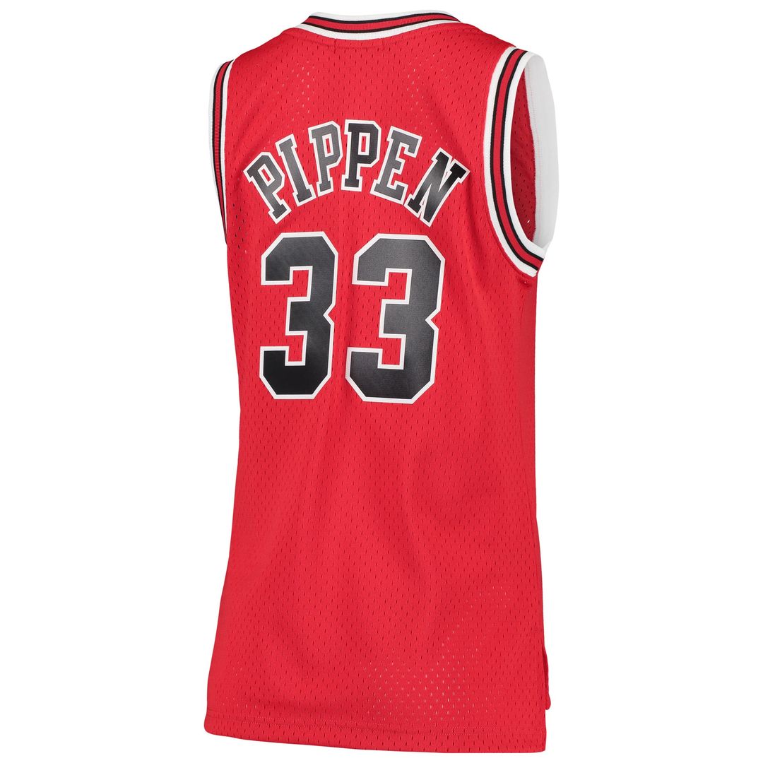 Scottie Pippen | Chicago Bulls | Women's 1997/98 Hardwood Classics Swingman Jersey - Red