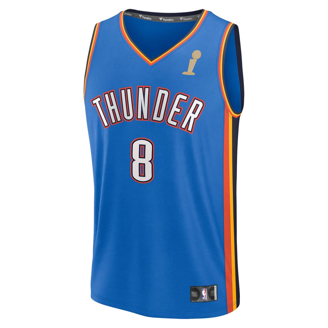 Jalen Williams | Oklahoma City Thunder | Youth 2025 NBA Finals Champions Fast Break Replica Player Jersey - Blue - Icon Edition