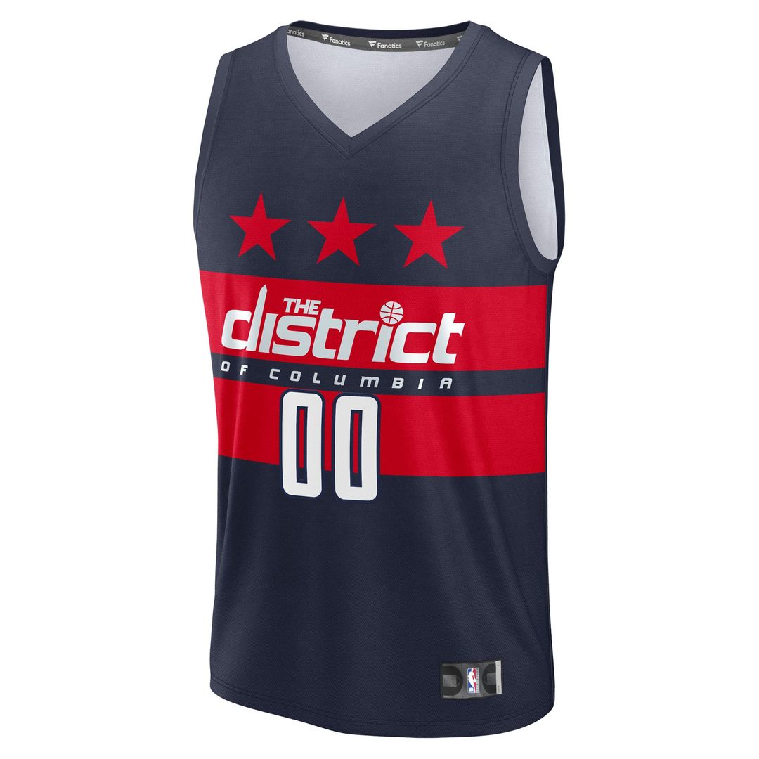 Washington Wizards | Youth Fast Break Custom Replica Jersey - Navy - Statement Edition
