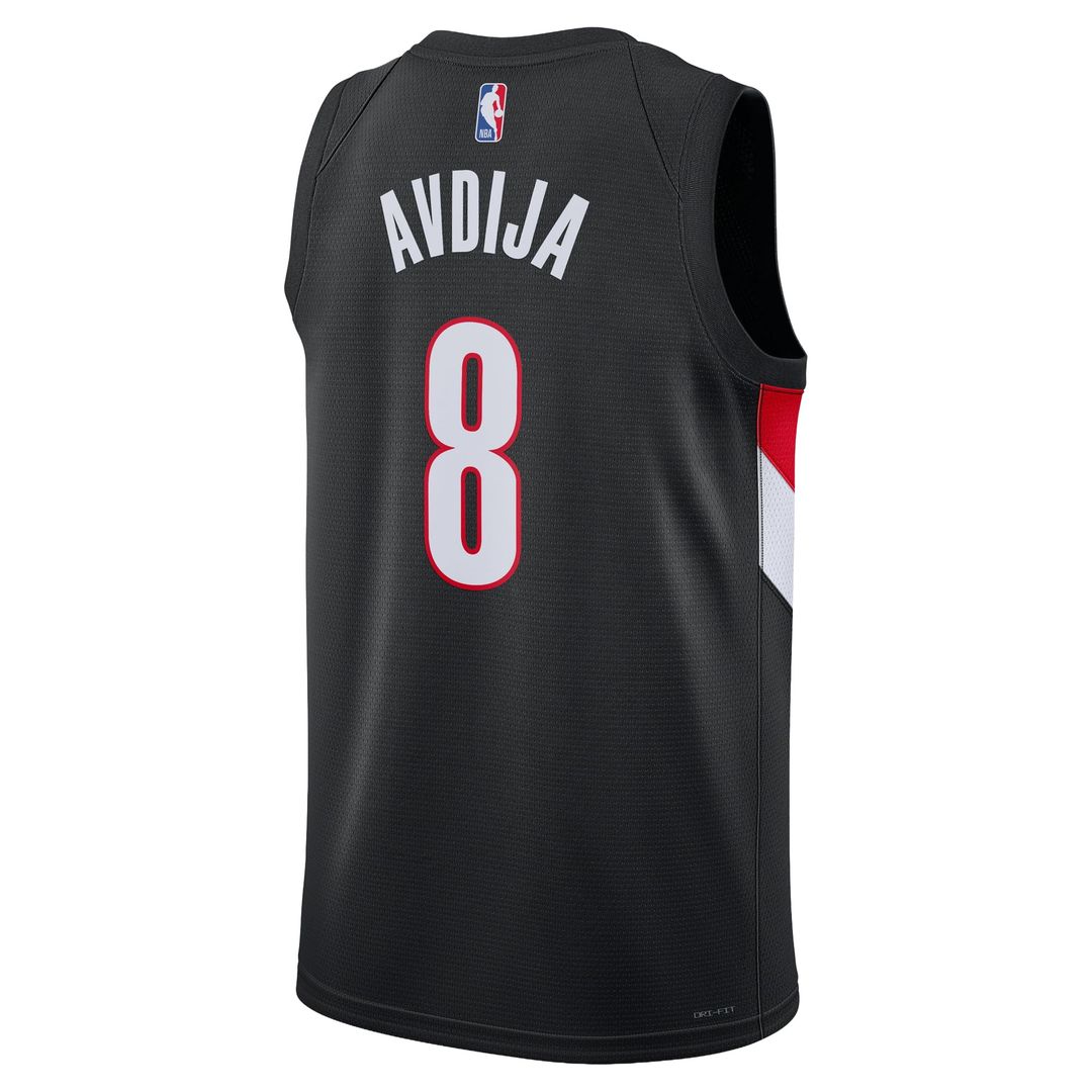 Deni Avdija | Portland Trail Blazers | Unisex Swingman Jersey - Icon Edition - Black