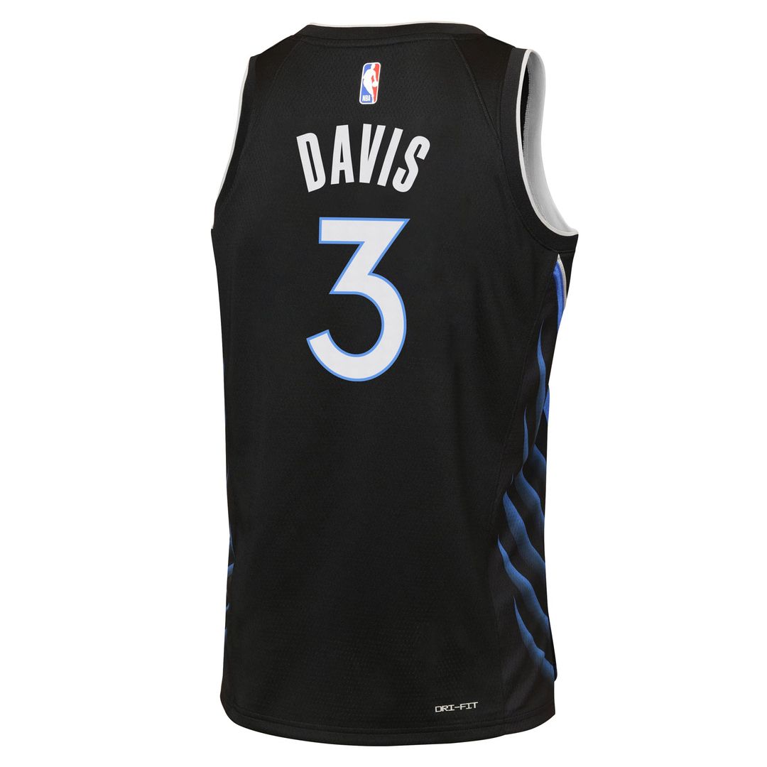 Anthony Davis | Dallas Mavericks | Youth 2025/26 City Edition Swingman Jersey - Black