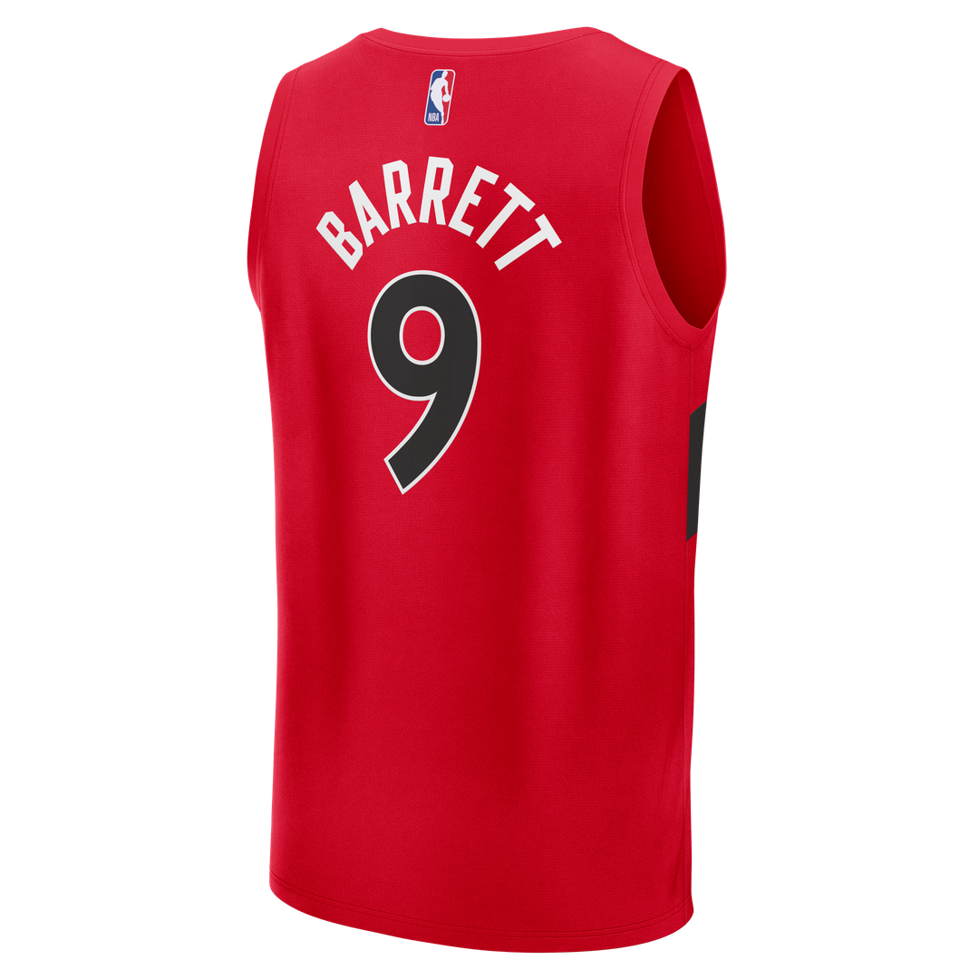 RJ Barrett | Toronto Raptors | Fast Break Jersey - Red - Icon Edition