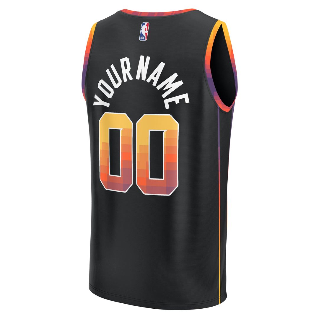 Phoenix Suns | Fast Break Custom Replica Jersey - Black - Statement Edition
