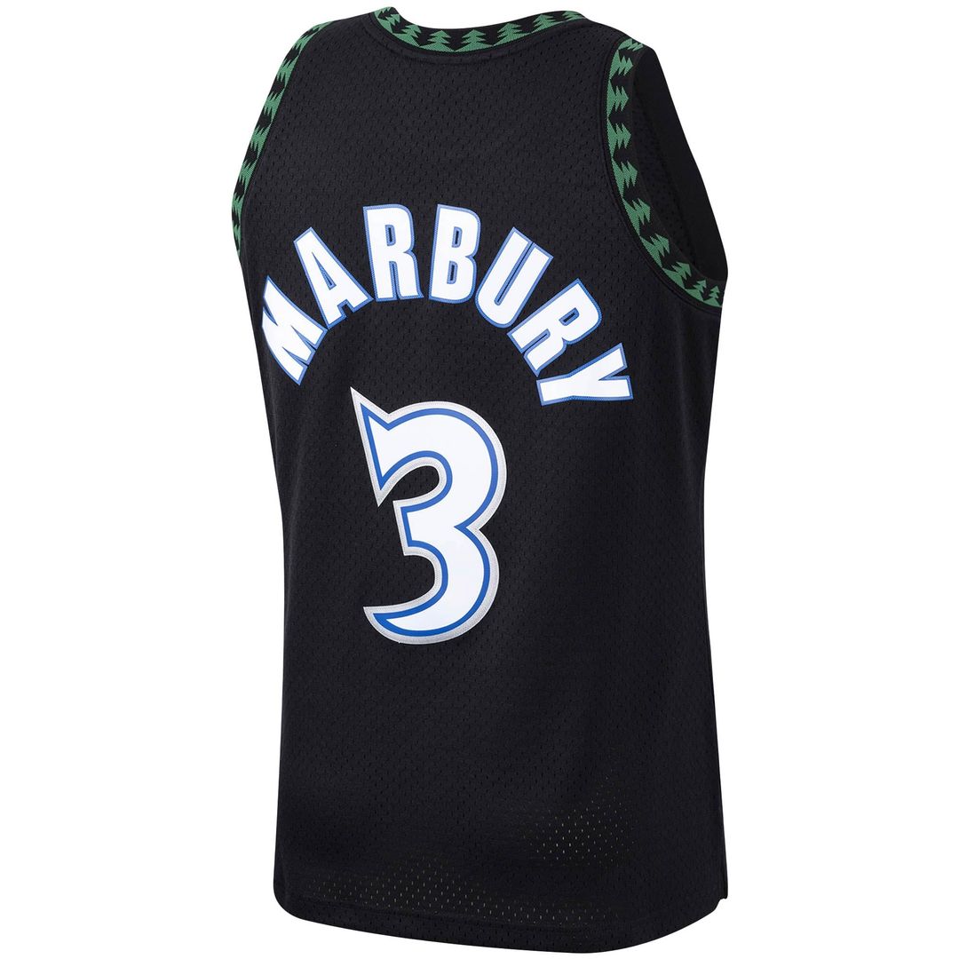 Stephon Marbury | Minnesota Timberwolves | 1997/98 Hardwood Classics Swingman Jersey - Black