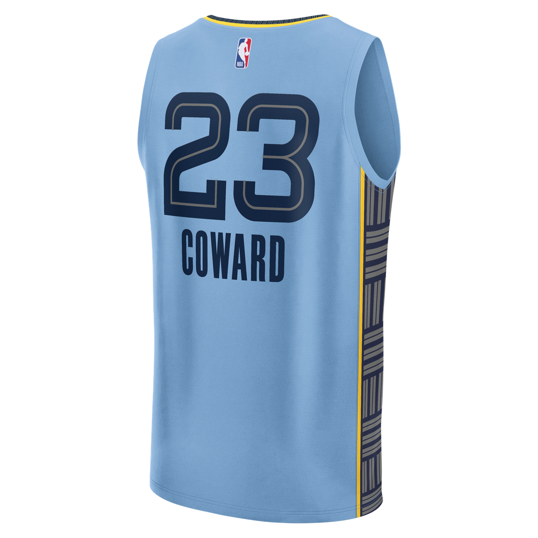 Cedric Coward | Memphis Grizzlies | Fast Break Replica Player Jersey - Statement Edition - Light Blue