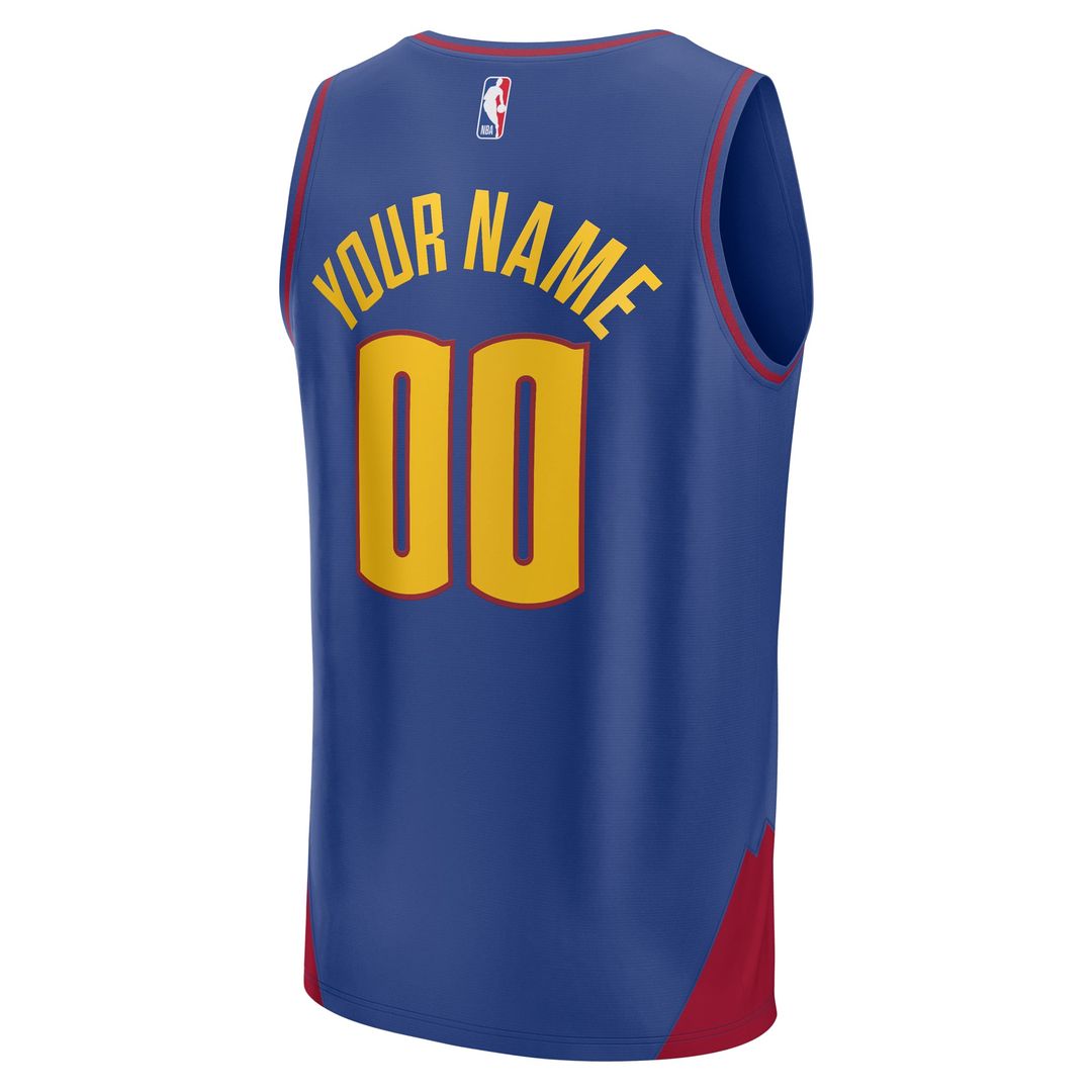 Denver Nuggets | Youth Fast Break Replica Custom Jersey - Statement Edition - Blue