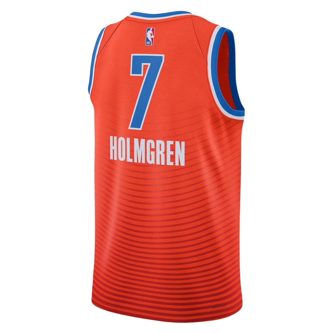 Chet Holmgren | Oklahoma City Thunder | Unisex Swingman Jersey - Statement Edition - Orange