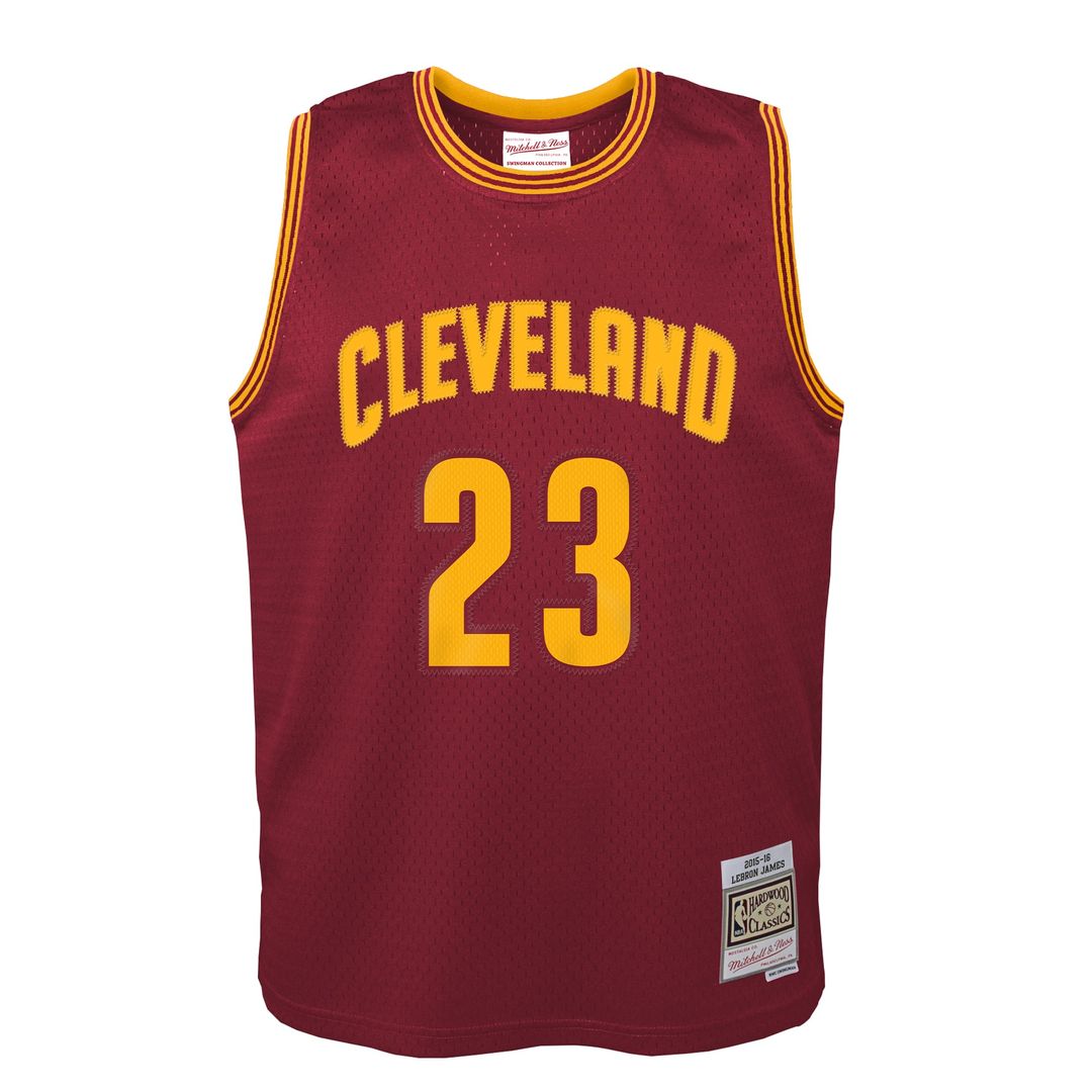 LeBron James | Cleveland Cavaliers | Youth 2015/16 Hardwood Classics Swingman Jersey - Wine