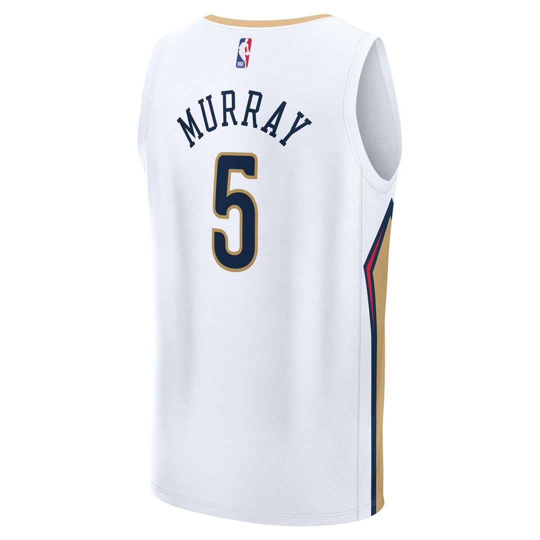 Dejounte Murray | New Orleans Pelicans | Fast Break Replica Player Jersey - Association Edition - White