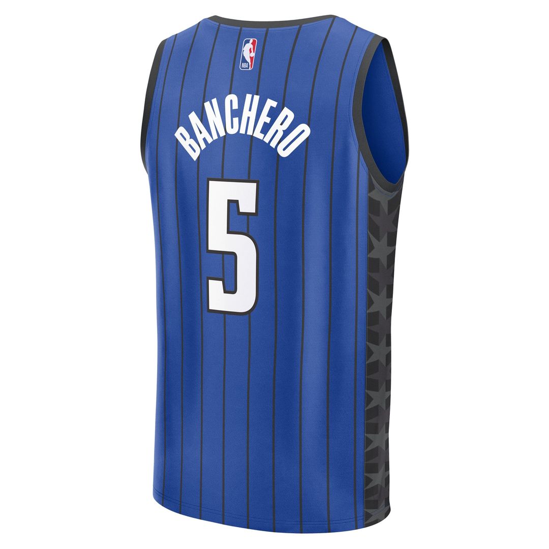 Paolo Banchero | Orlando Magic | Fast Break Replica Player Jersey - Statement Edition - Blue