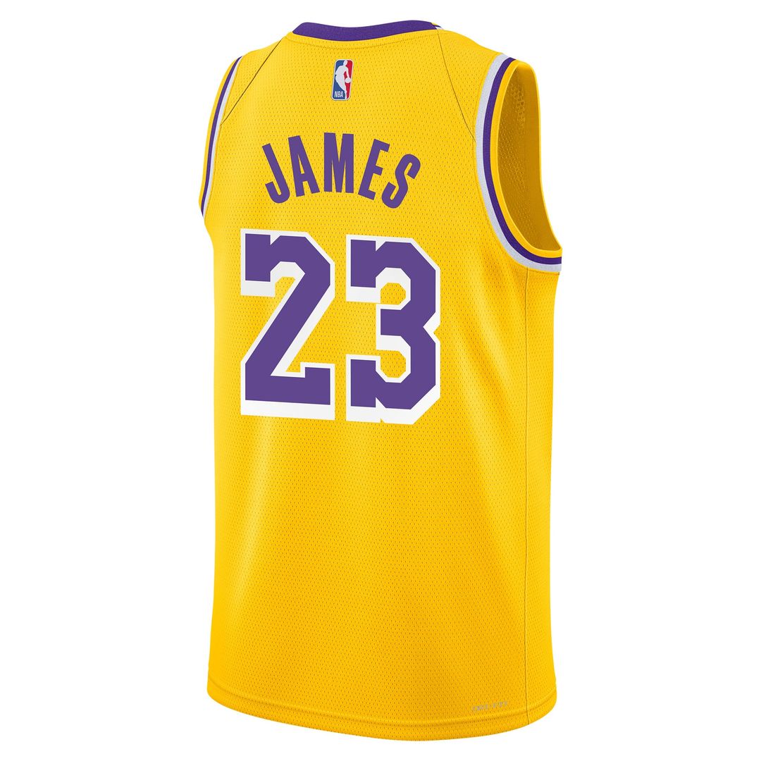 LeBron James | Los Angeles Lakers | Youth Swingman Jersey - Icon Edition - Gold