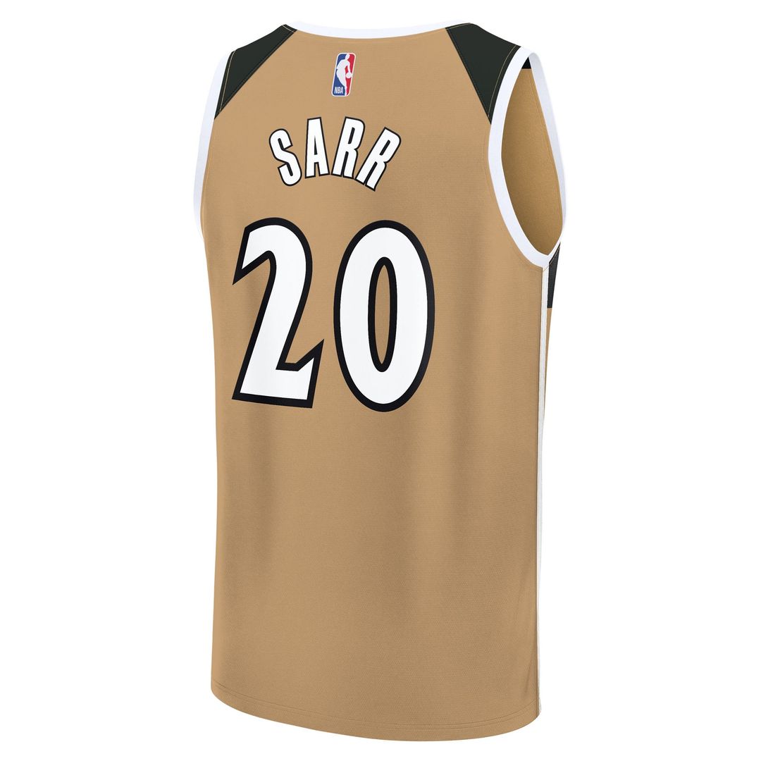 Alex Sarr | Washington Wizards | Youth Fast Break Jersey - City Edition - Gold