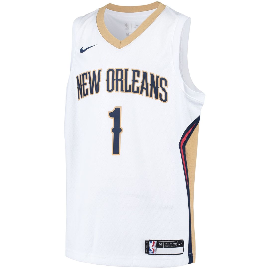 Zion Williamson | New Orleans Pelicans | Youth Swingman Player Jersey - Association Edition - White