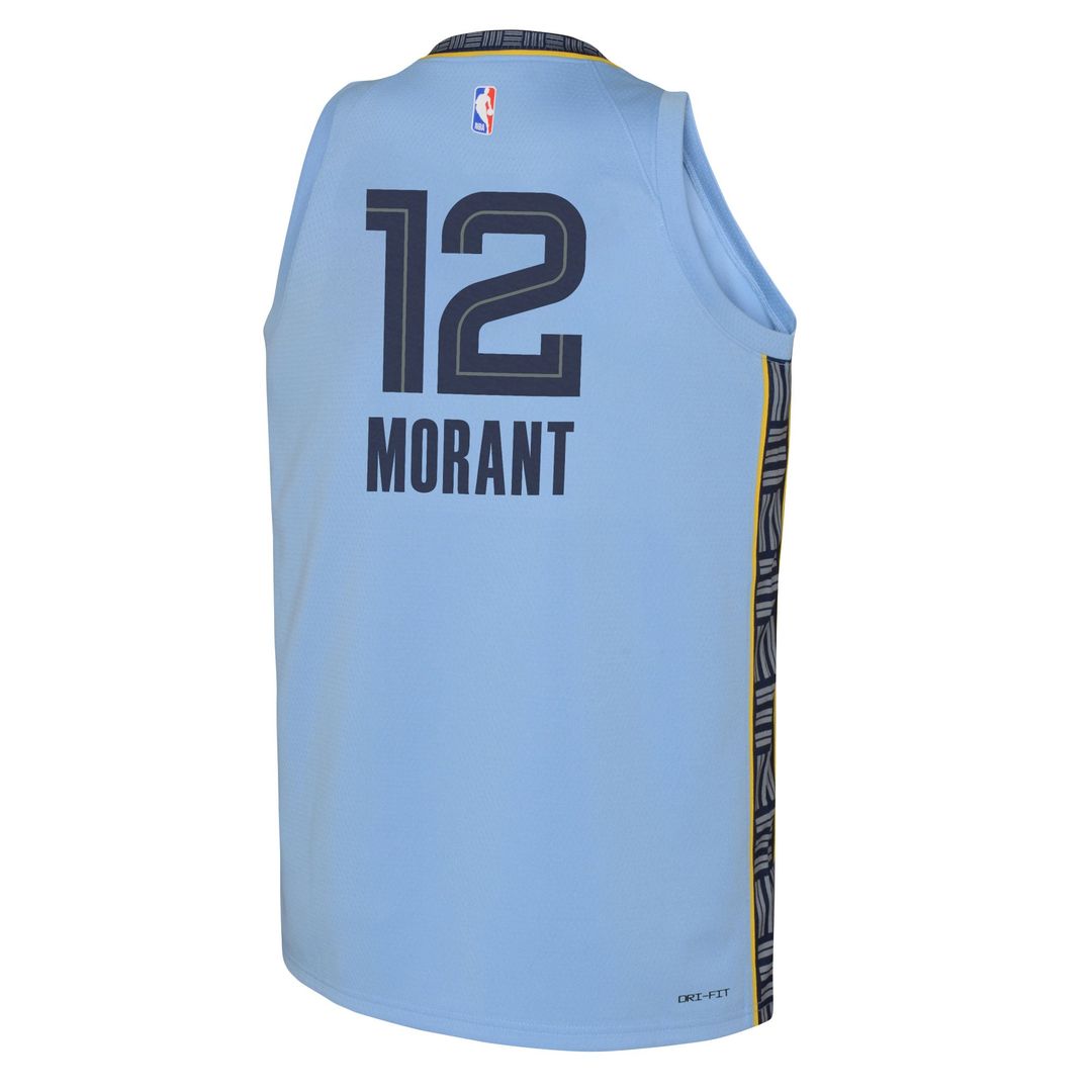 Ja Morant | Memphis Grizzlies | Youth Swingman Jersey - Statement Edition - Light Blue