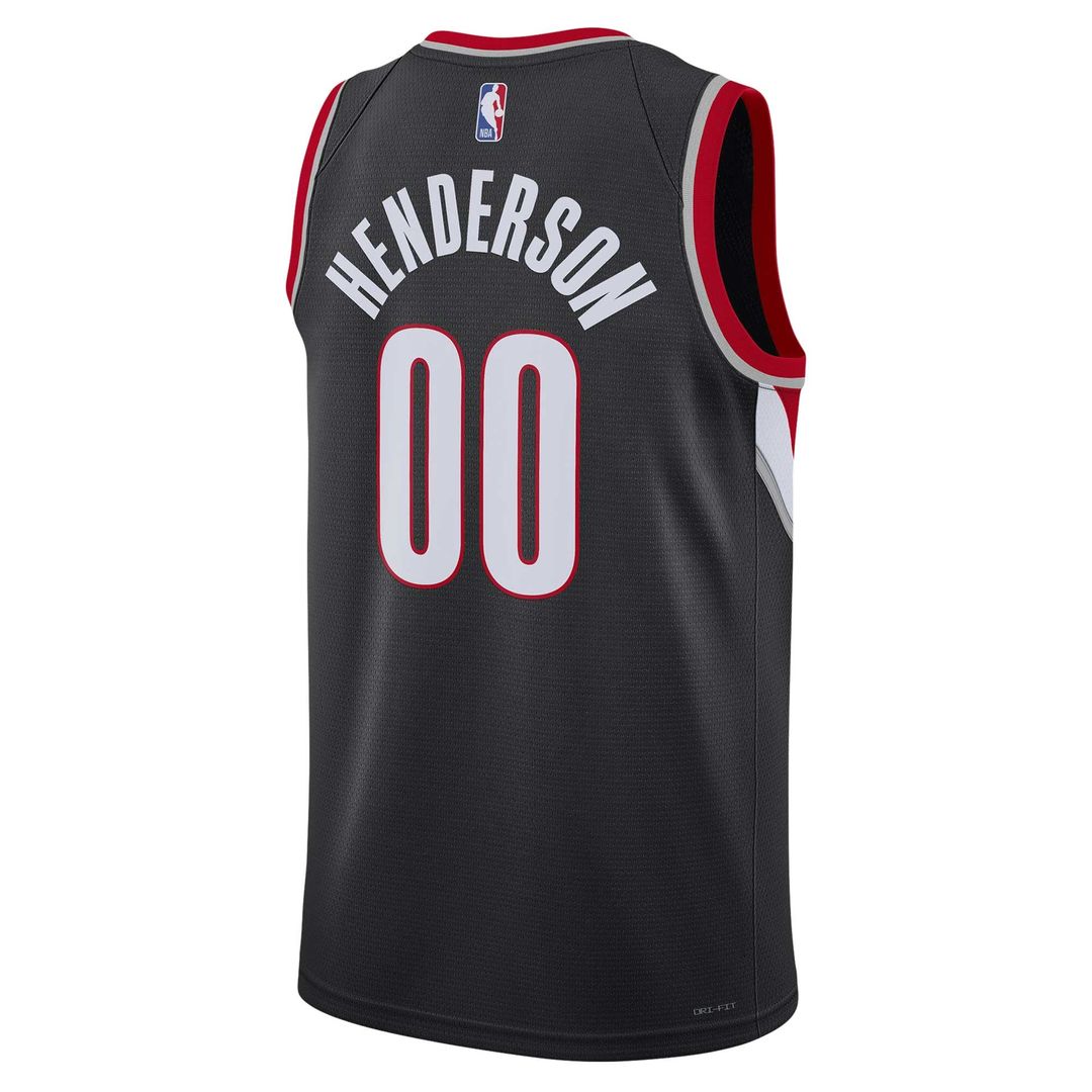 Scoot Henderson | Portland Trail Blazers | Unisex 2023 NBA Draft Swingman Jersey - Icon Edition - Black