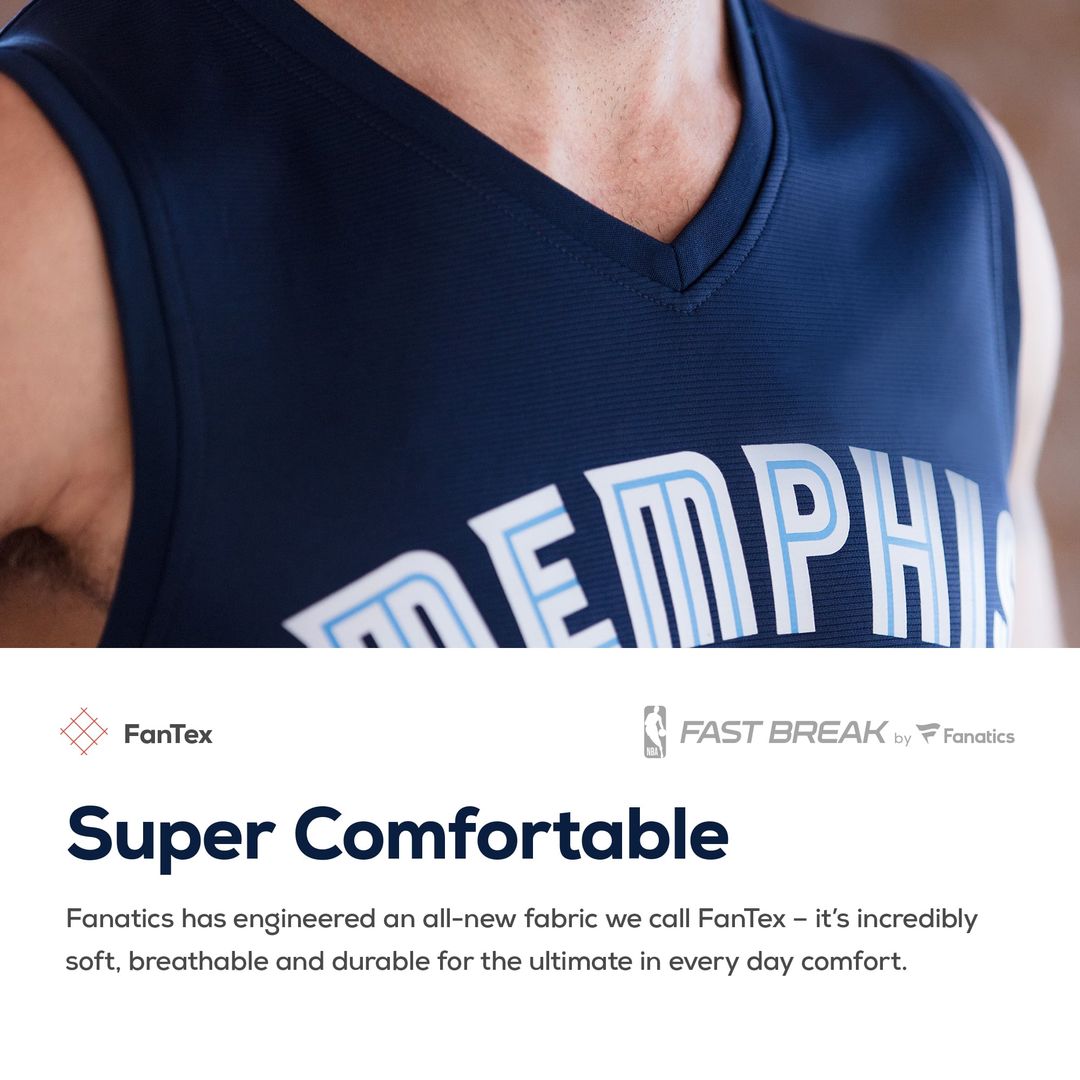 Brandon Clarke | Memphis Grizzlies | Fast Break Replica Jersey Navy - Icon Edition