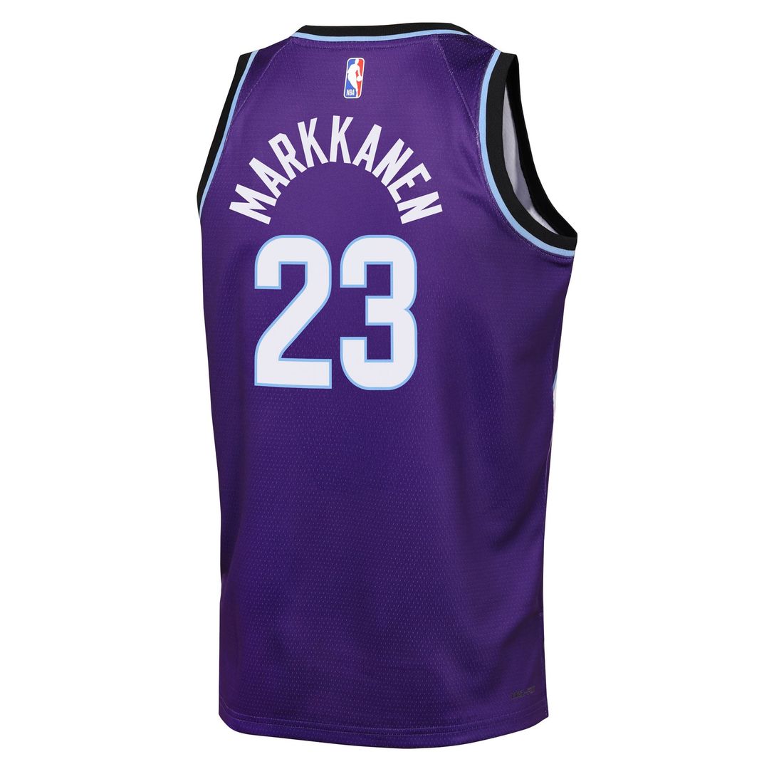 Lauri Markkanen | Utah Jazz | Youth Icon Edition Swingman Jersey - Purple