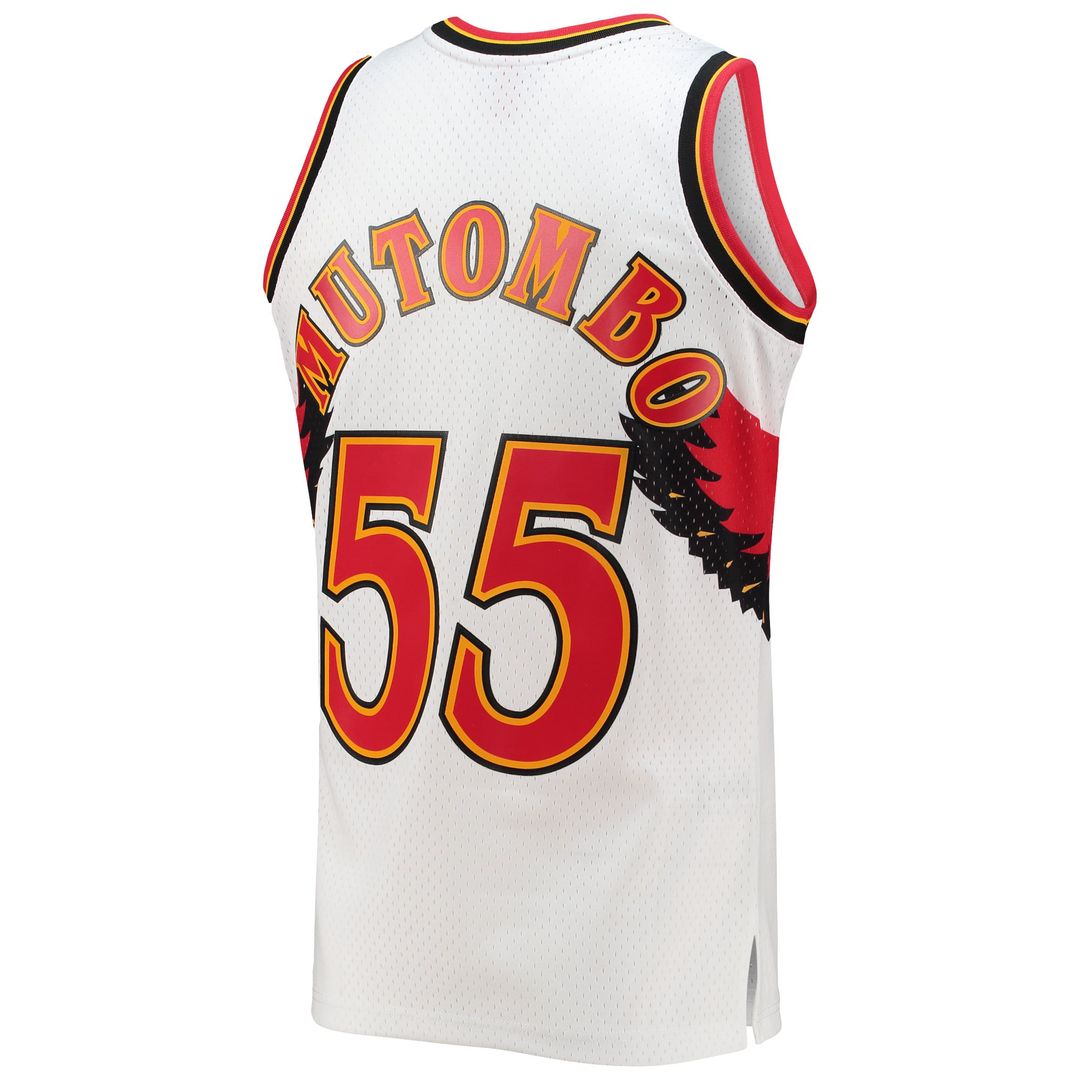 Dikembe Mutombo | Atlanta Hawks | 1996/97 Hardwood Classics Swingman Jersey - White