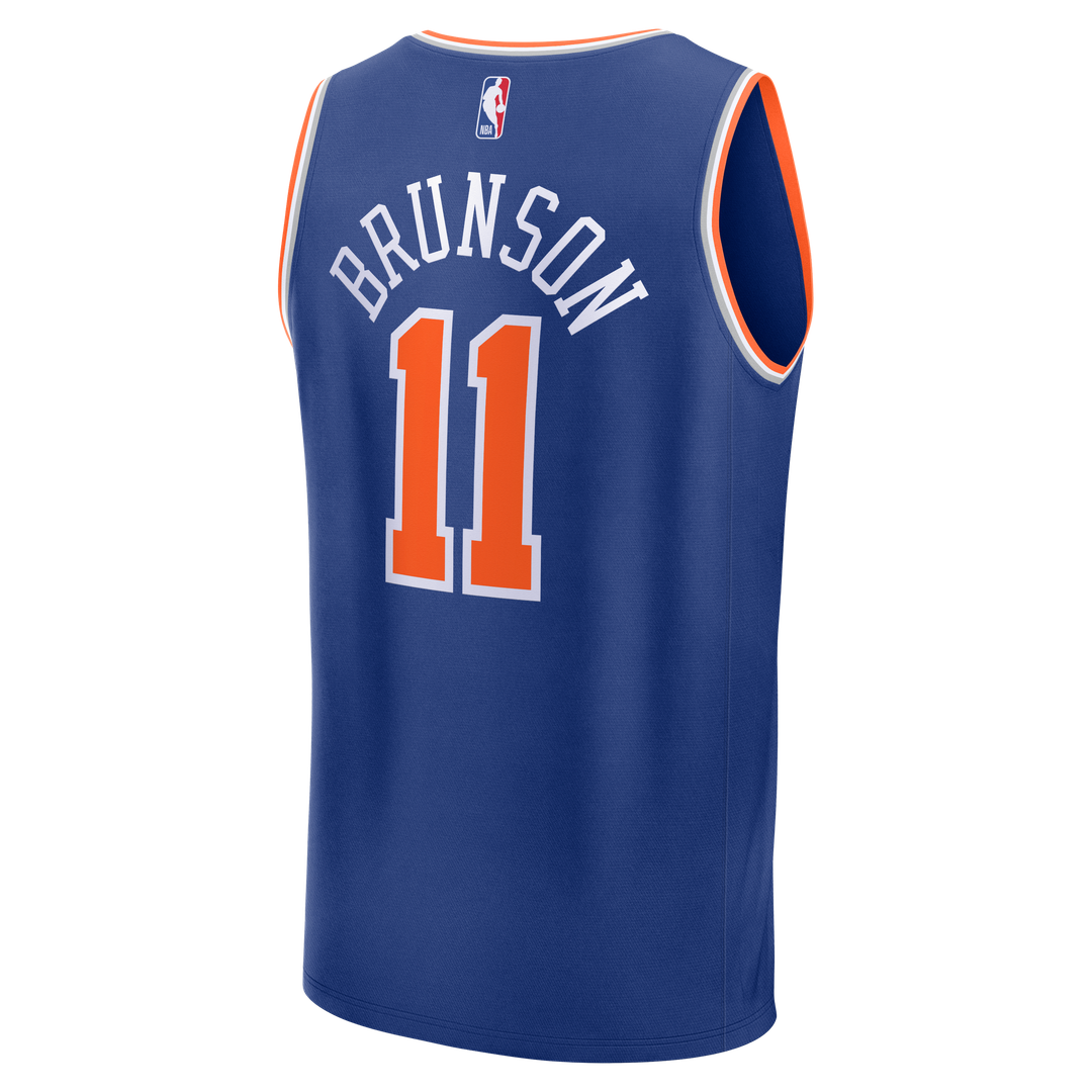 Jalen Brunson | New York Knicks | Youth 2026 NBA Finals Champions Fast Break Replica Jersey - Icon Edition - Blue