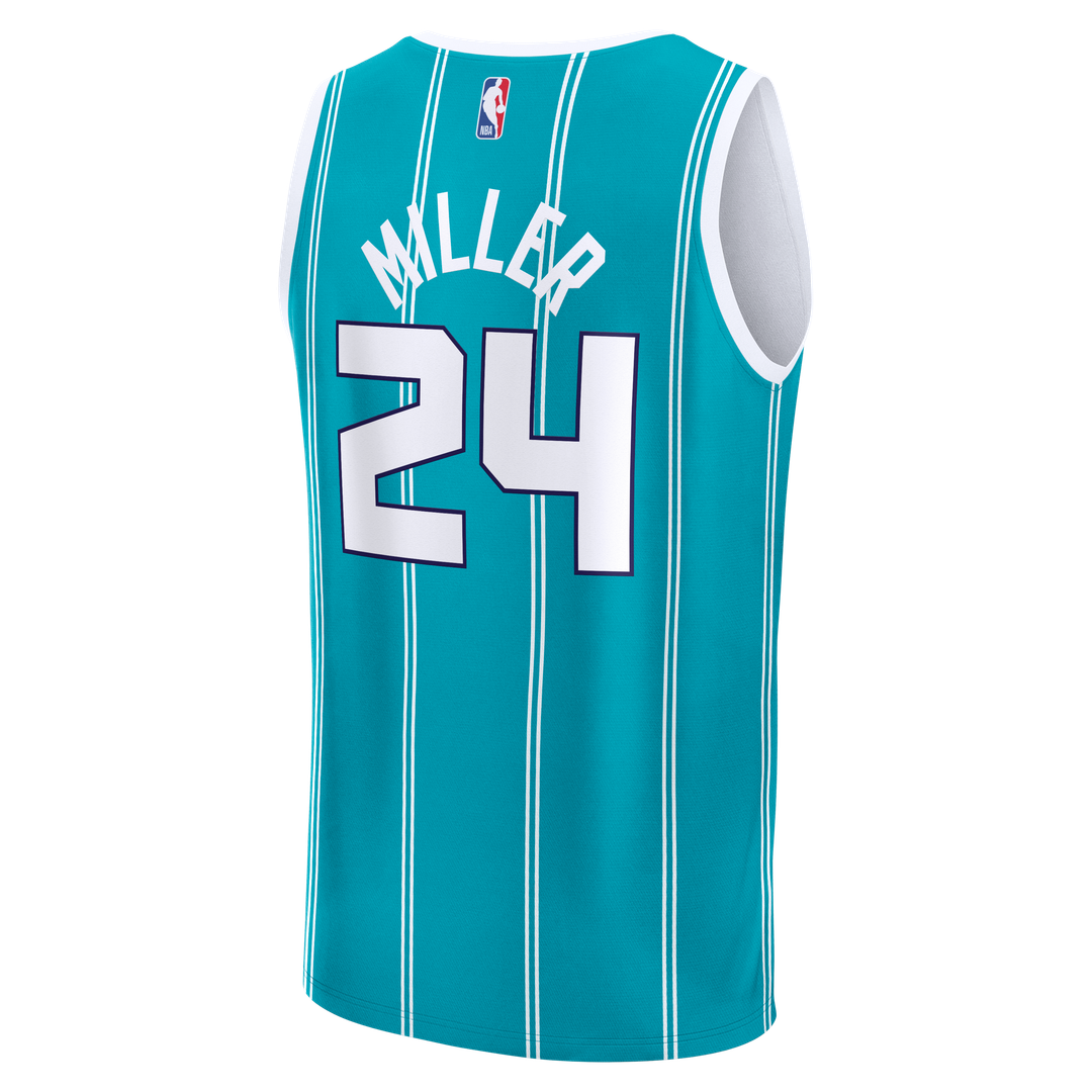 Brandon Miller | Charlotte Hornets | Youth Fast Break Replica Jersey - Teal - Icon Edition
