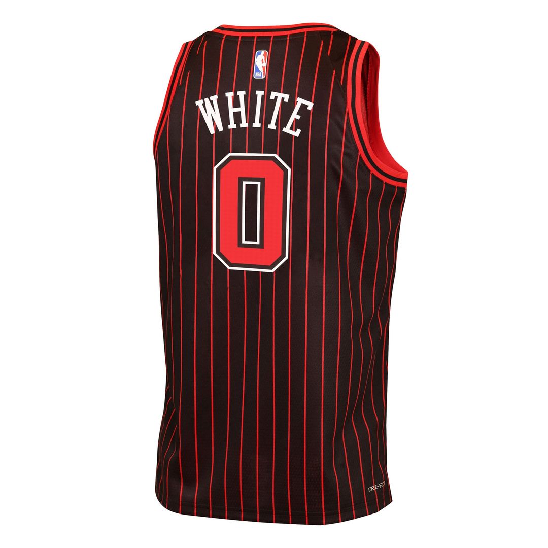 Coby White | Chicago Bulls | Youth Swingman Jersey - Statement Edition - Black