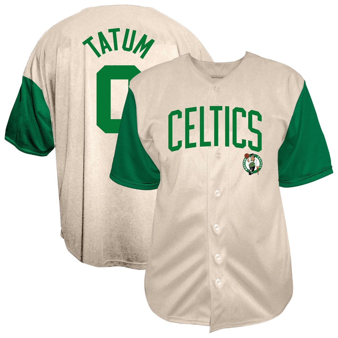 Jayson Tatum | Boston Celtics | Baseball Jersey - Cream