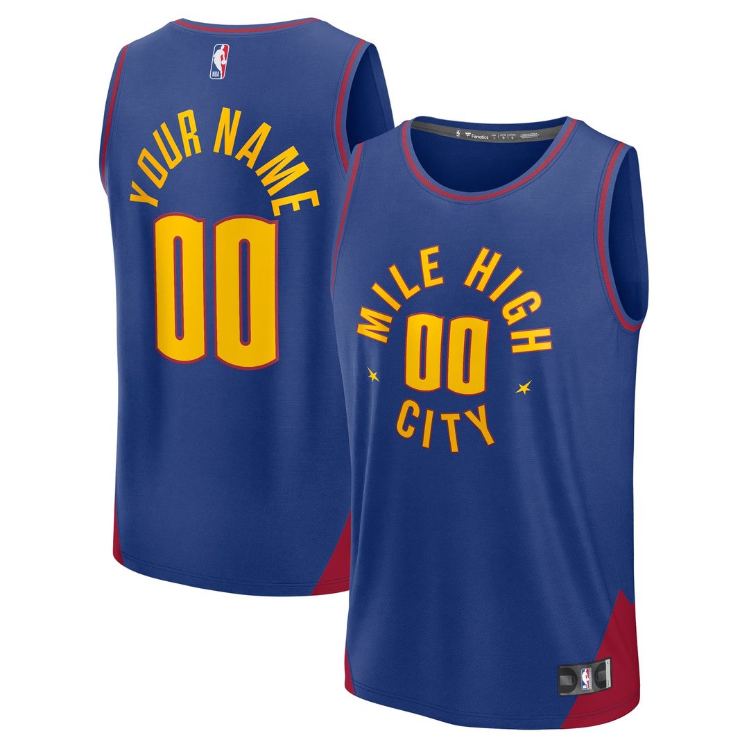 Denver Nuggets | Fast Break Custom Jersey - Statement Edition - Blue