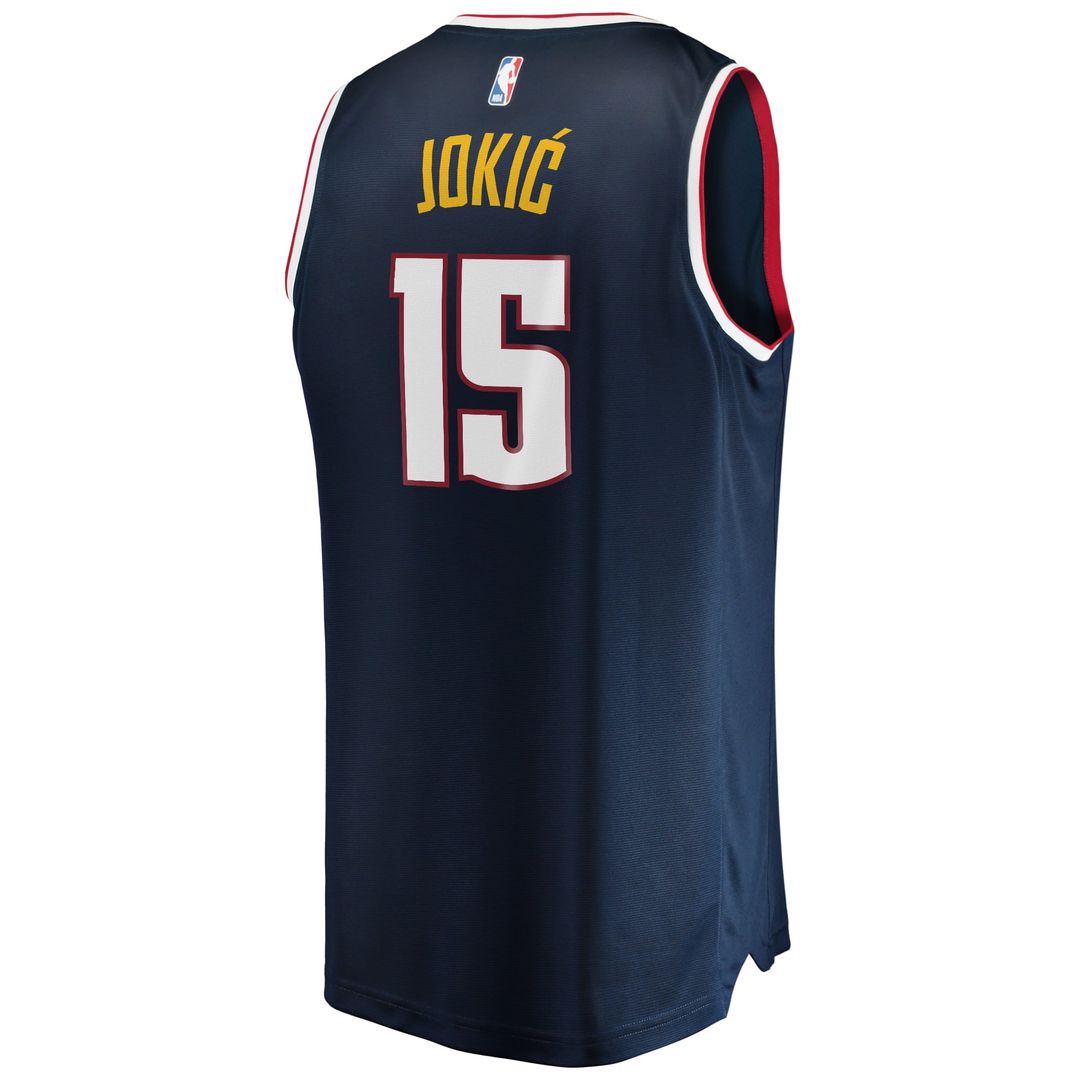 Nikola Jokic | Denver Nuggets | Fast Break Player Jersey - Icon Edition - Navy
