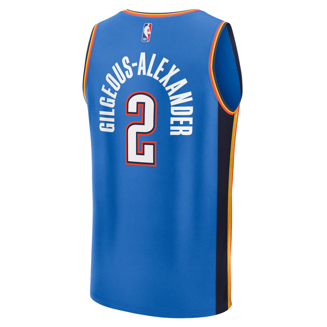 Shai Gilgeous-Alexander | Oklahoma City Thunder | Fast Break Replica Player Jersey - Icon Edition - Blue