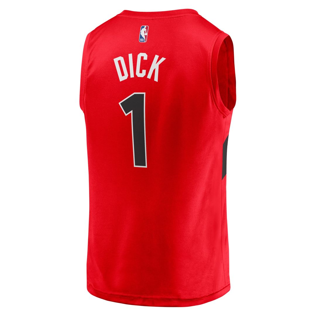 Gradey Dick | Toronto Raptors | Fast Break Player Jersey - Icon Edition - Red