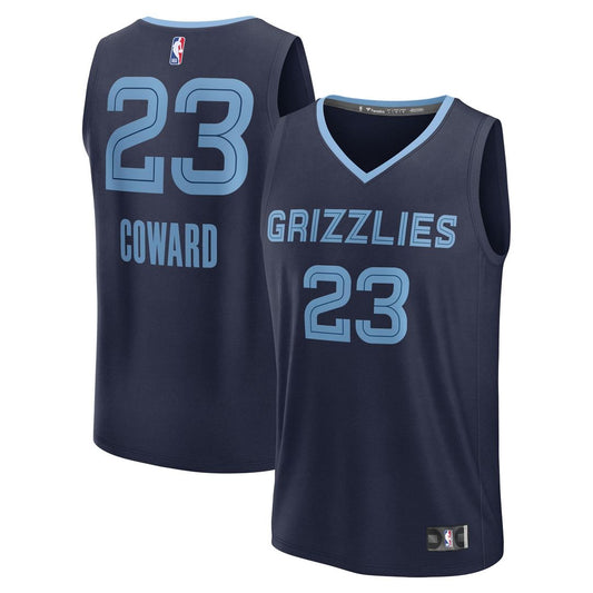 Cedric Coward | Memphis Grizzlies | Youth 2025 NBA Draft First Round Pick Fast Break Replica Jersey - Icon Edition - Navy