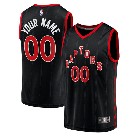 Toronto Raptors | Fast Break Replica Custom Jersey Black - Statement Edition