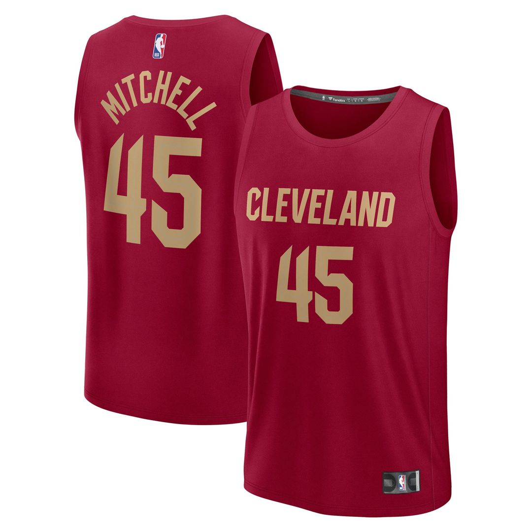 Donovan Mitchell | Cleveland Cavaliers | Youth Fast Break Replica Player Jersey - Icon Edition - Wine