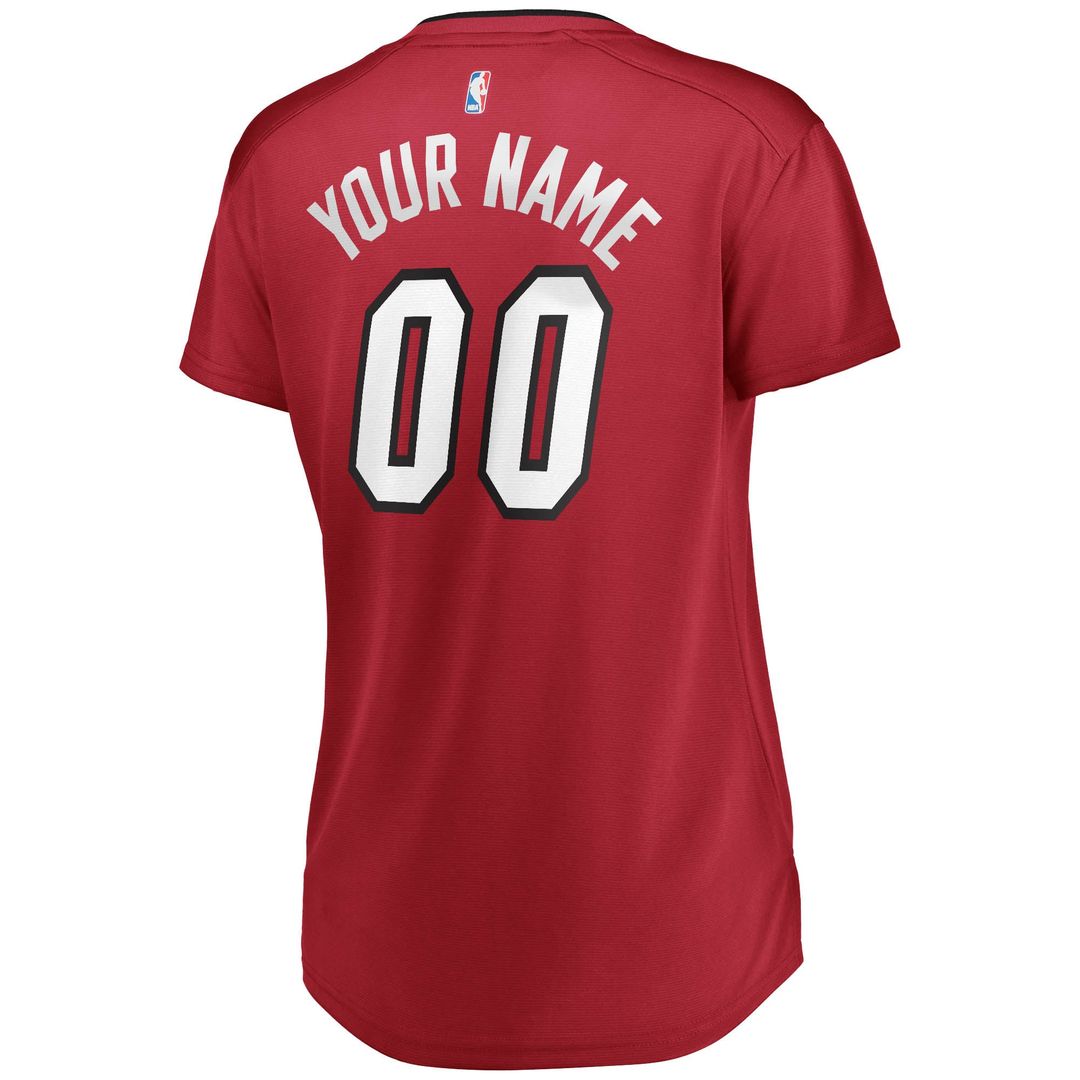 Miami Heat | Women's Fast Break Replica Custom Jersey Wine - Statement Edition