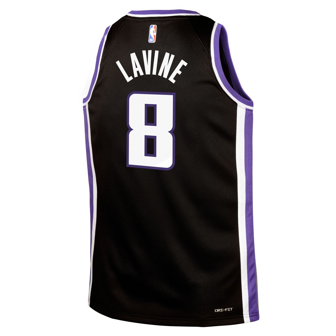 Zach LaVine | Sacramento Kings | Youth Swingman Jersey - Icon Edition - Black