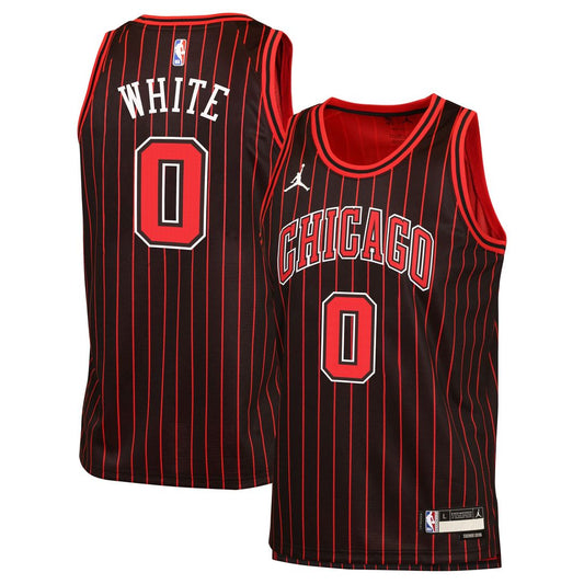 Coby White | Chicago Bulls | Youth Swingman Jersey - Statement Edition - Black
