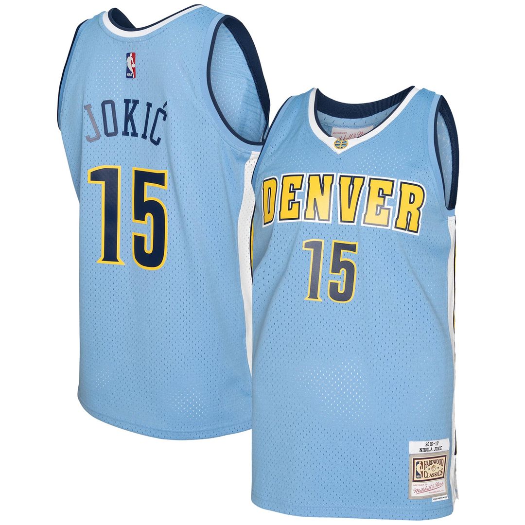 Nikola Jokic | Denver Nuggets | 2016/17 Swingman Jersey - Light Blue