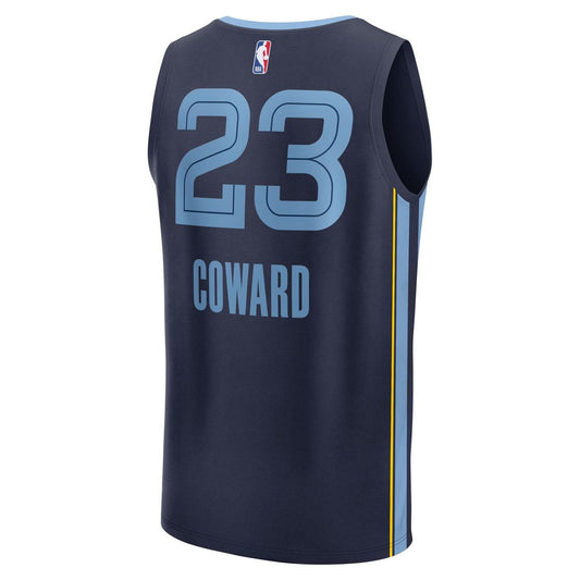 Cedric Coward | Memphis Grizzlies | 2025 NBA Draft First Round Pick Fast Break Replica Jersey - Icon Edition - Navy