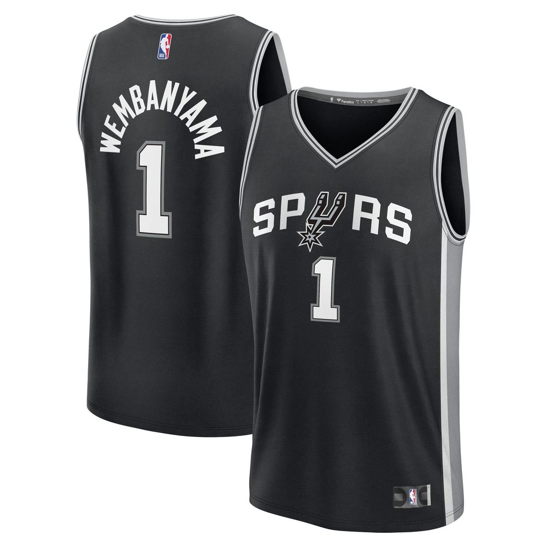 Victor Wembanyama | San Antonio Spurs | Fast Break Replica Player Jersey - Icon Edition - Black