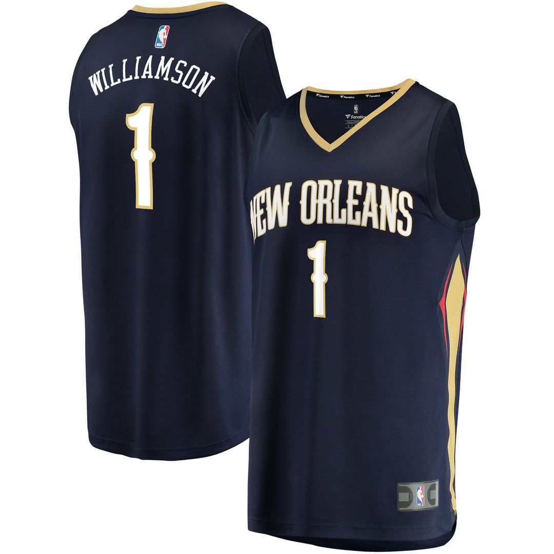 Zion Williamson | New Orleans Pelicans | Fast Break Replica Jersey Navy - Icon Edition