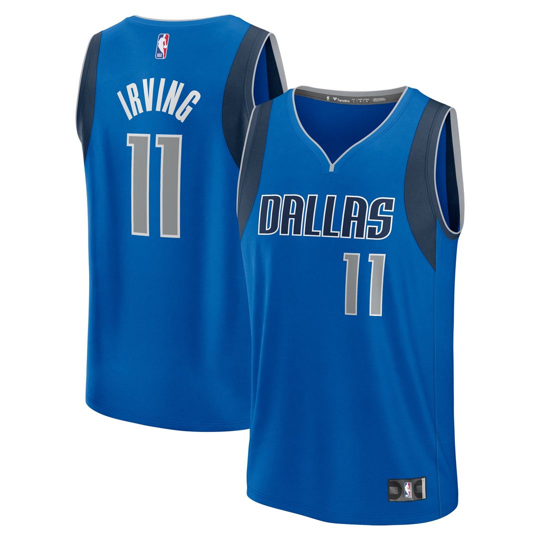 Kyrie Irving | Dallas Mavericks | Fast Break Replica Player Jersey - Icon Edition - Blue