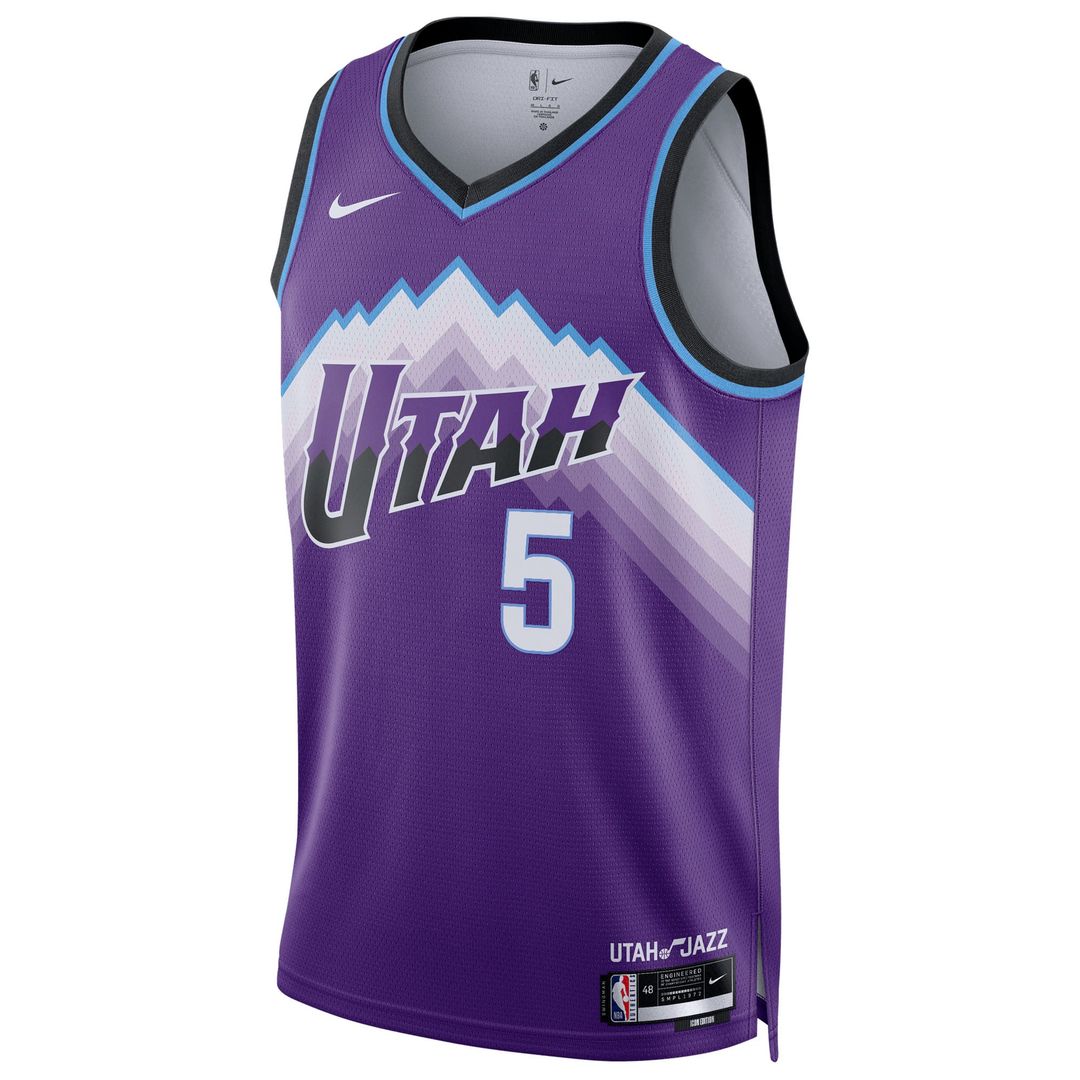 Cody Williams | Utah Jazz | Unisex Swingman Jersey - Icon Edition - Purple