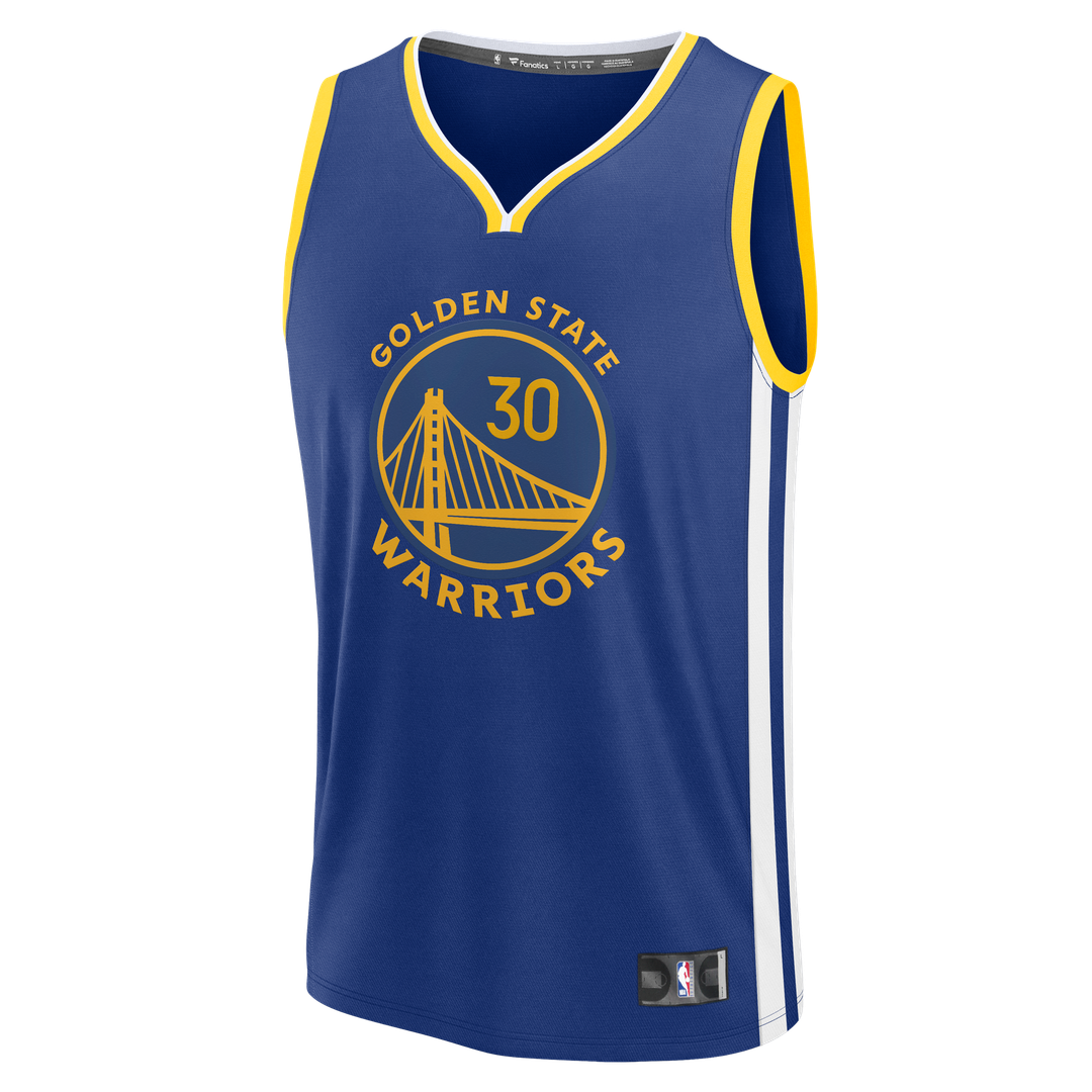Stephen Curry | Golden State Warriors | Fast Break Replica Jersey - Icon Edition - Royal